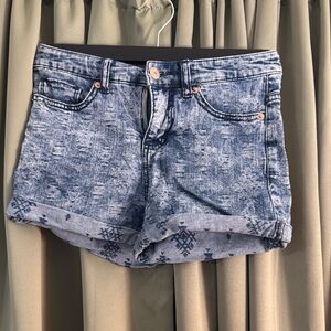 Massimo tribal Blue Jean Shorts
